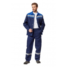 Костюм рабочий мужской Профи 1 летний синий