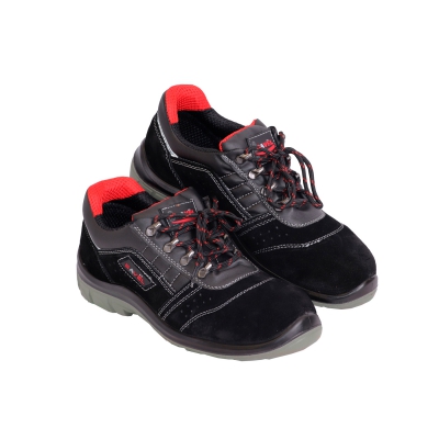 Полуботинки Универсал черная замша ПУ-ПУ