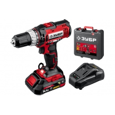 Дрель-шуруповерт ЗУБР 14.4 В ДШЛ-145-21 в кейсе
