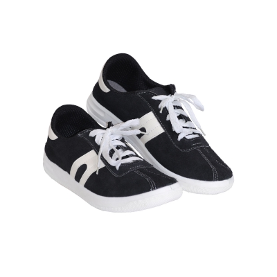 Полуботинки Люкс черный велюр