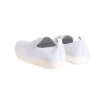 Полуботинки с перфорацией белые ПУ