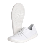 Полуботинки с перфорацией белые ПУ