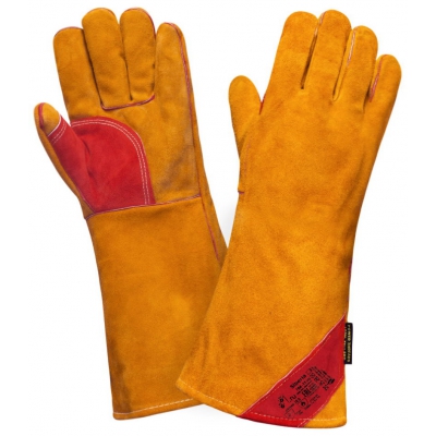 Краги спилковые для сварщика Siberia T64-11 с широкой манжетой