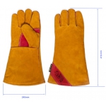 Краги спилковые для сварщика Siberia T64-11 с широкой манжетой