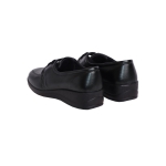 Полуботинки на шнуровке черные женские