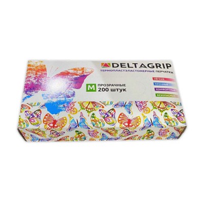 Перчатки одноразовые DELTAGRIP TPE 200 шт