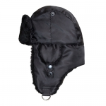 Шапка-ушанка Евро плюс черная, Оксфорд