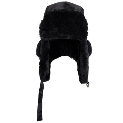 Шапка-ушанка Евро плюс черная, Оксфорд