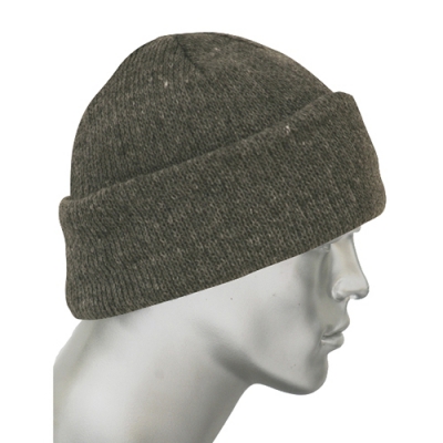 Шапка трикотажная серая