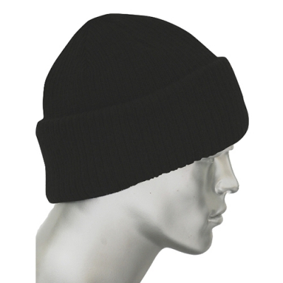 Шапка трикотажная черная