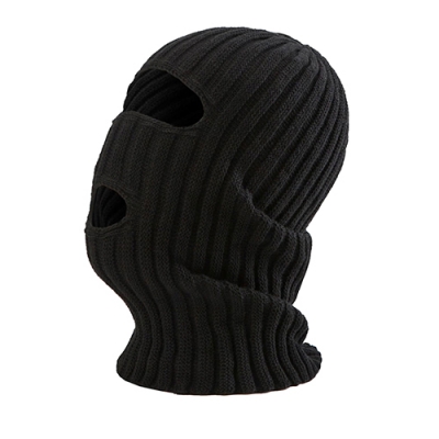 Шапка-маска черная трикотажная 100% акрил