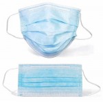 Маска одноразовая трехслойная на резинках