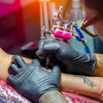 Перчатки нитриловые черные 100 шт