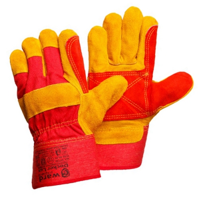 Перчатки спилковые улучшенные комбинированные Gward Docker Lux