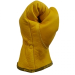 Кожаные анатомические перчатки желтые Gward Force Gold