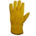 Кожаные анатомические перчатки желтые Gward Force Gold