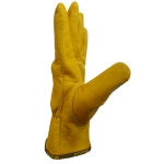 Кожаные анатомические перчатки желтые Gward Force Gold
