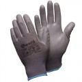 Перчатки нейлоновые с серым полиуретаном Gward Gray