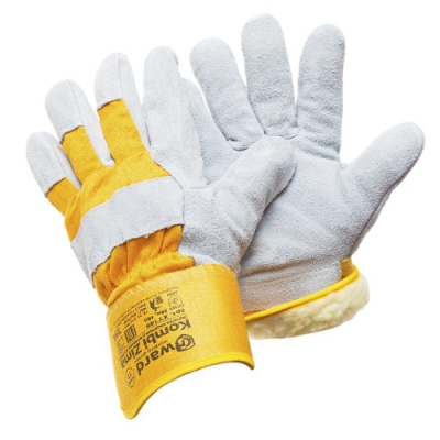 Утепленные спилковые перчатки Gward Kombi Zima