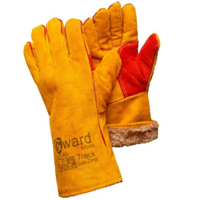 Спилковые утепленные перчатки Gward Track Lux Zima