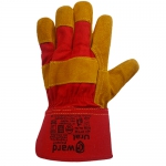 Перчатки спилковые комбинированные усиленные Gward Ural