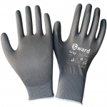 Перчатки нейлоновые с серым полиуретаном Gward Gray