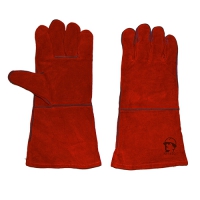 Краги красные с подкладкой 35 см РОСМАРКА