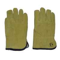 Перчатки желтые цельноспилковые утепленные