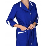 Халат СИРИУС-КОМФОРТ васильковый с белым