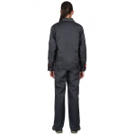 Костюм СИРИУС-ФАВОРИТ женский куртка, брюки  т.серый со св.серым