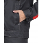 Костюм СИРИУС-ФАВОРИТ женский куртка, брюки  т.серый со св.серым