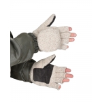 Перчатки-Варежки шерстяные со спилком на ладони Юкагиры Safeprotect (Тинсулейт) (х12х120)