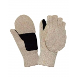 Перчатки-Варежки шерстяные со спилком на ладони Юкагиры Safeprotect (Тинсулейт) (х12х120)