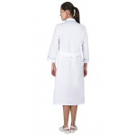 Халат СИРИУС-НИКА женский белый с бирюзовым