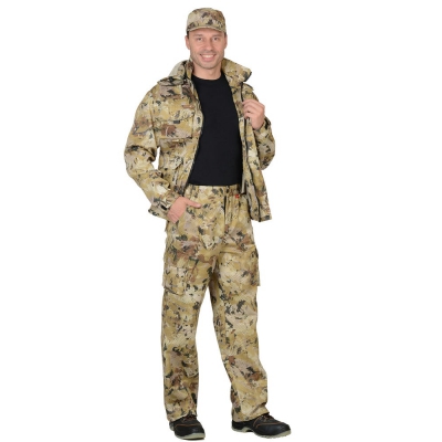 Костюм СИРИУС-ПУМА куртка, брюки (тк. Грета 210) КМФ Саванна