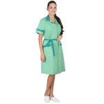 Халат СИРИУС-КЛАССИКА женский мятный с темно-зеленым (СТ)