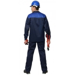 Костюм СИРИУС-АСПЕКТ/СТАНДАРТ куртка, брюки т.синий с васильковым