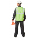 Жилет сигнальный универсальный СИРИУС-ГАБАРИТ-В с 3 СОП (тк.Оксфорд) лимон