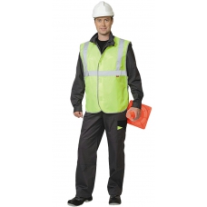 Жилет сигнальный универсальный СИРИУС-ГАБАРИТ-В с 3 СОП (тк.Оксфорд) лимон