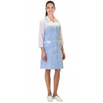 Халат СИРИУС-ВЕНЕРА женский белый с голубым