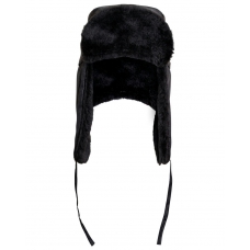Шапка-ушанка СИРИУС-ЛЮКС черная (тк. Оксфорд)