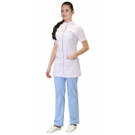 Костюм СИРИУС-ЭВИТА женский белый с голубым