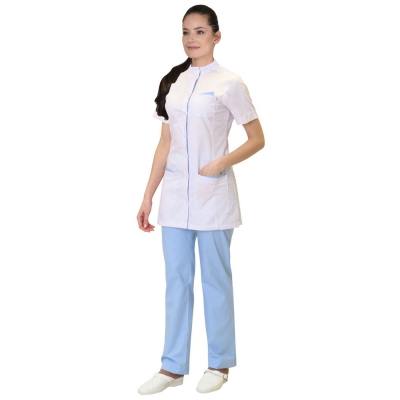 Костюм СИРИУС-ЭВИТА женский белый с голубым