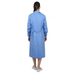 Халат женский с рельефами голубой СТ