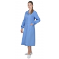 Халат женский с рельефами голубой СТ