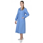 Халат женский с рельефами голубой СТ
