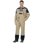 Костюм СИРИУС-ЛЕГИОНЕР куртка, п/к песочный с черным СОП 50мм