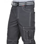 Брюки СИРИУС-ПРЕСТИЖ мужские летние темно-серые, кант СВ