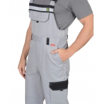 Костюм СИРИУС-ПРАКТИК куртка, п/к св. серый с черным