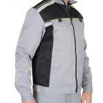 Костюм СИРИУС-ПРАКТИК куртка, п/к св. серый с черным